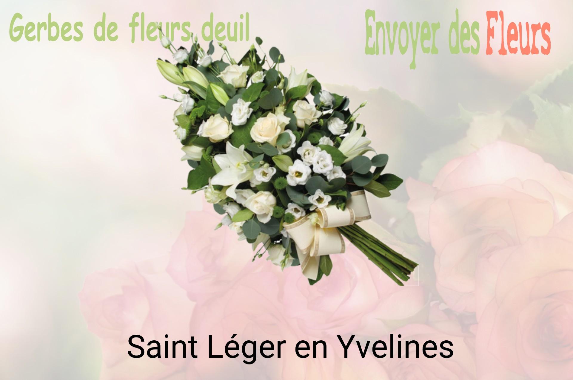Gerbe de fleurs de deuil livrée à Saint-Léger-en-Yvelines